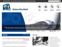 Tablet Screenshot of mutiaranata.com